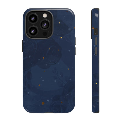 Subtle Navy Florals  - Tough Phone Case