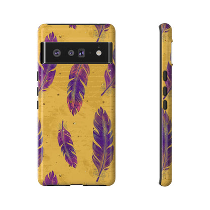 Purple Feathers  - Tough Phone Case