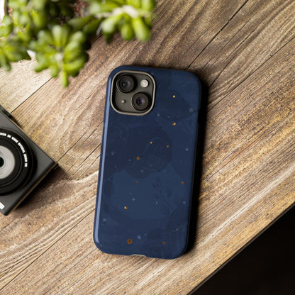 Subtle Navy Florals  - Tough Phone Case