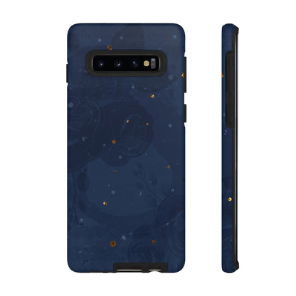 Subtle Navy Florals  - Tough Phone Case
