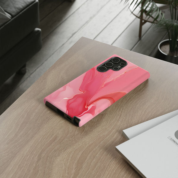 Pink Marble Tough Phone Case