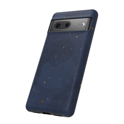 Subtle Navy Florals  - Tough Phone Case