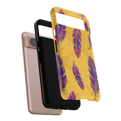 Purple Feathers  - Tough Phone Case