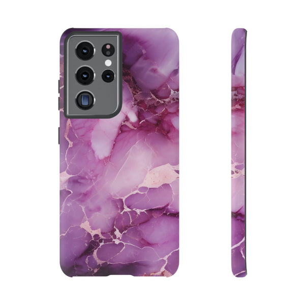 Purple Marble Tough Phone Case