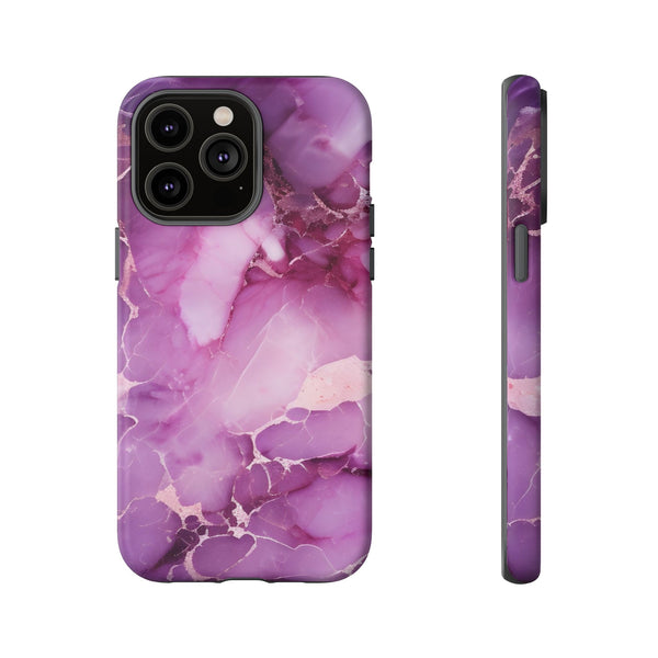 Purple Marble Tough Phone Case