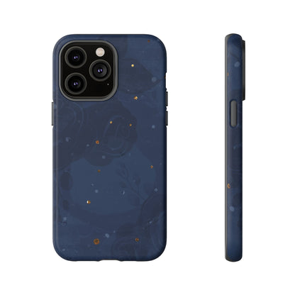 Subtle Navy Florals  - Tough Phone Case