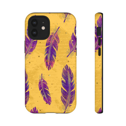 Purple Feathers  - Tough Phone Case