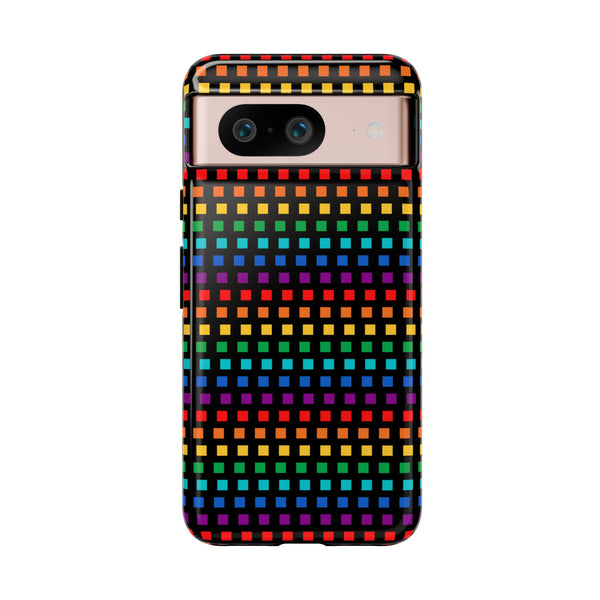 Rainbow Dots on Black - Tough Case