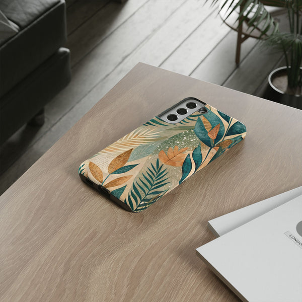 Boho Leaves Tough Phone Case