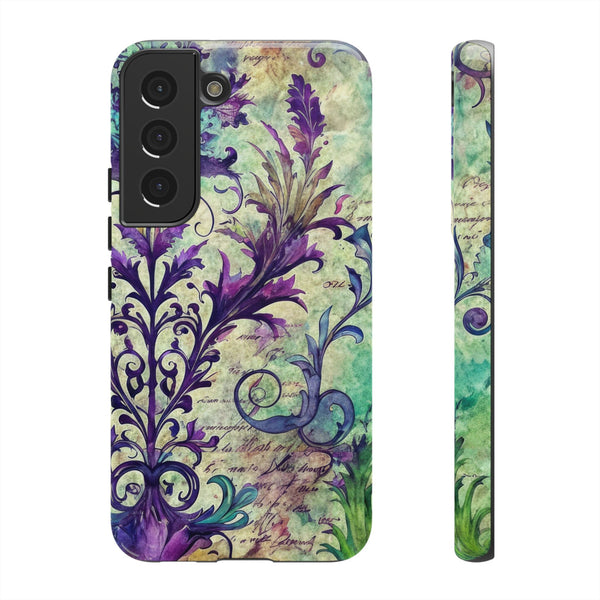 Purple Swirly Fun Tough Phone Case