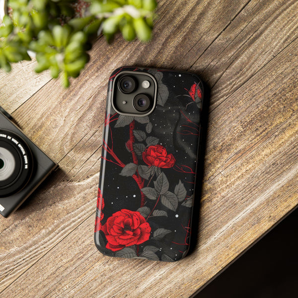 Dark Red Roses  - Tough Phone Case