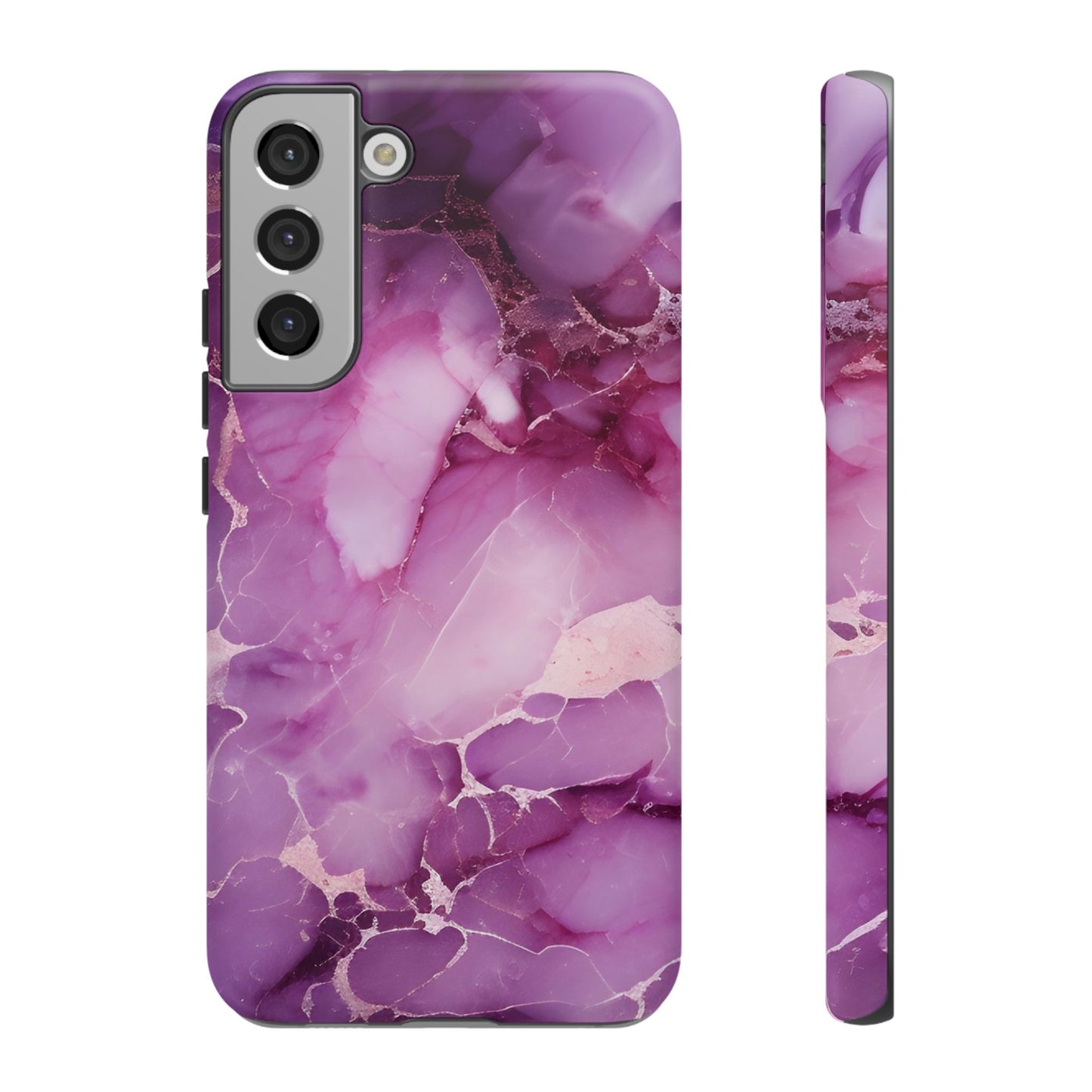 Purple Marble Tough Phone Case