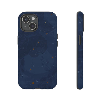 Subtle Navy Florals  - Tough Phone Case