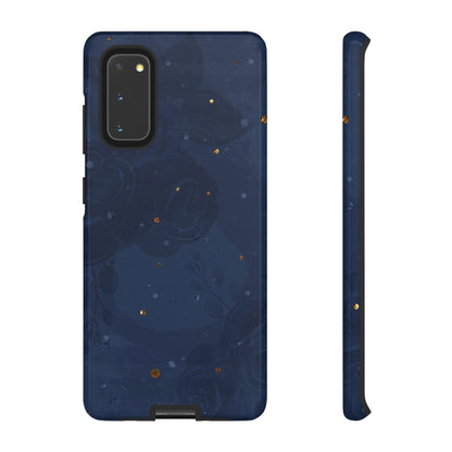 Subtle Navy Florals  - Tough Phone Case