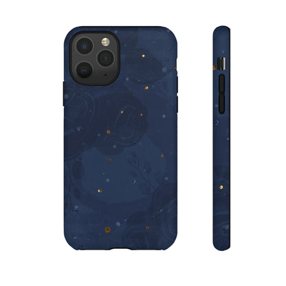Subtle Navy Florals  - Tough Phone Case