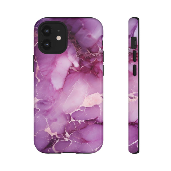 Purple Marble Tough Phone Case