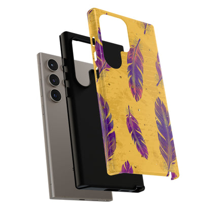 Purple Feathers  - Tough Phone Case