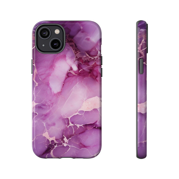 Purple Marble Tough Phone Case