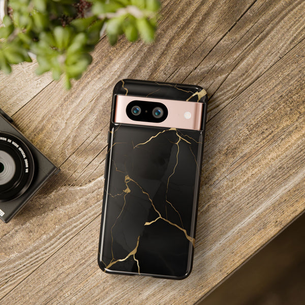 Black Marble  - Tough Phone Case