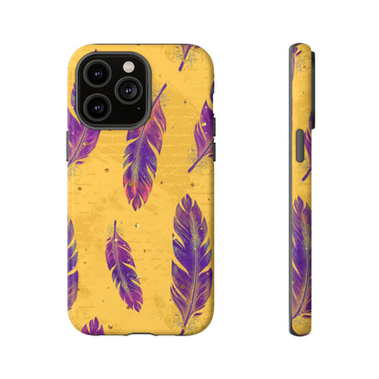 Purple Feathers  - Tough Phone Case