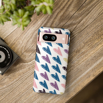 Pretty Hearts Tough Case