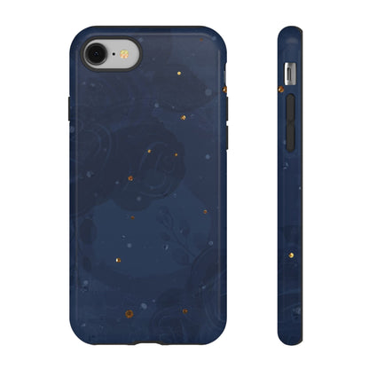Subtle Navy Florals  - Tough Phone Case
