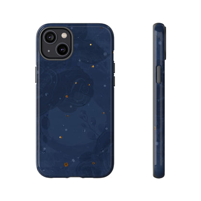 Subtle Navy Florals  - Tough Phone Case