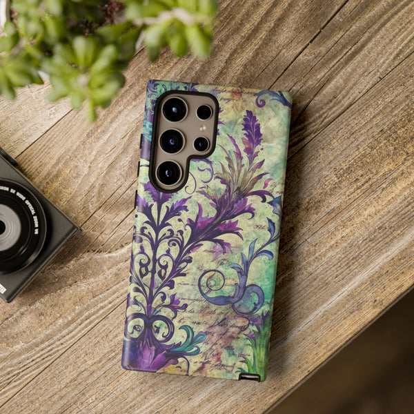 Purple Swirly Fun Tough Phone Case