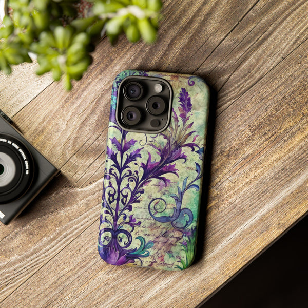 Purple Swirly Fun Tough Phone Case