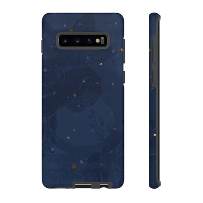 Subtle Navy Florals  - Tough Phone Case