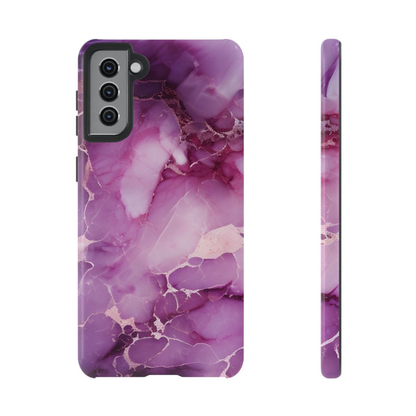 Purple Marble Tough Phone Case