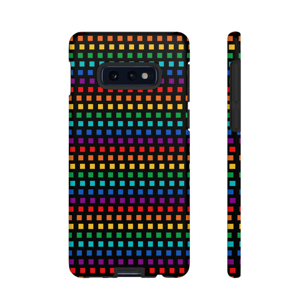 Rainbow Dots on Black - Tough Case