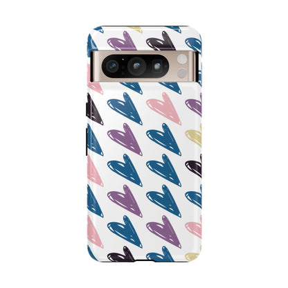 Pretty Hearts Tough Case