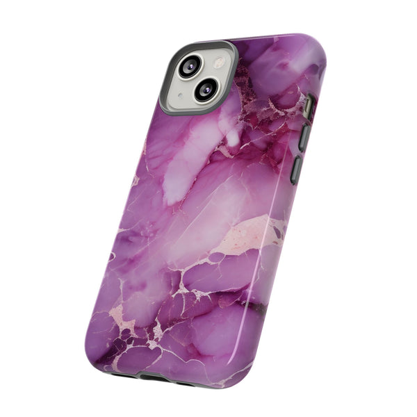 Purple Marble Tough Phone Case