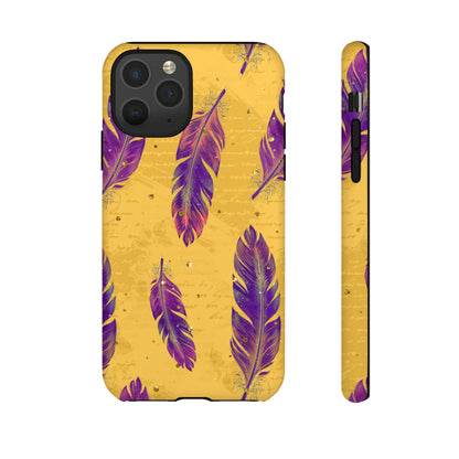 Purple Feathers  - Tough Phone Case