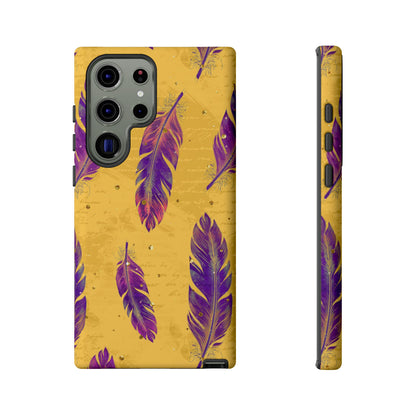 Purple Feathers  - Tough Phone Case