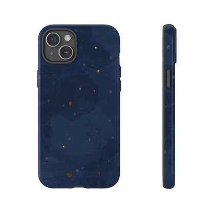 Subtle Navy Florals  - Tough Phone Case