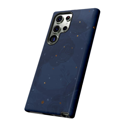 Subtle Navy Florals  - Tough Phone Case