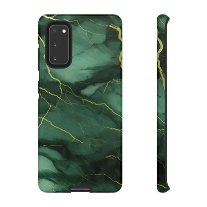 Hunter Green Marble  - Tough Phone Case