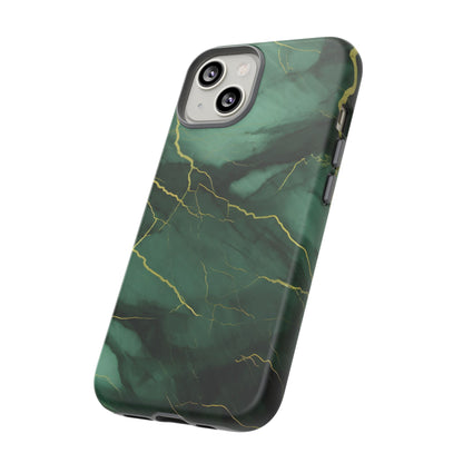 Hunter Green Marble  - Tough Phone Case