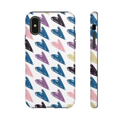 Pretty Hearts Tough Case