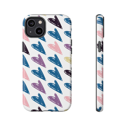 Pretty Hearts Tough Case