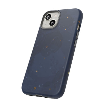 Subtle Navy Florals  - Tough Phone Case