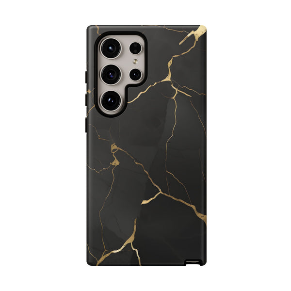 Black Marble  - Tough Phone Case