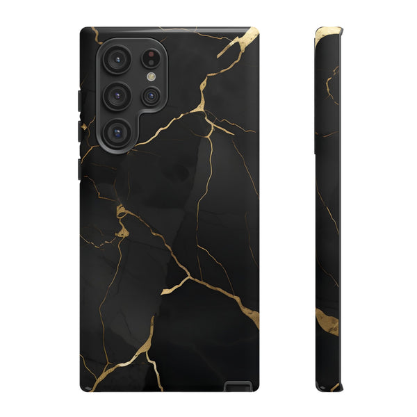 Black Marble  - Tough Phone Case