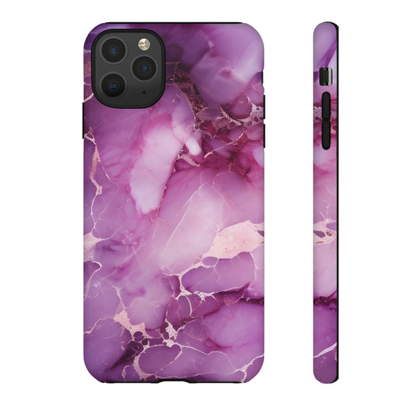 Purple Marble Tough Phone Case