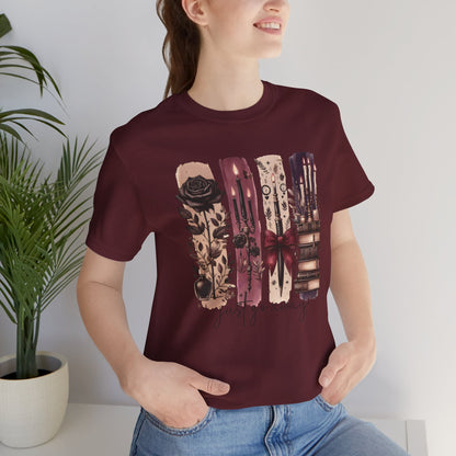 Just Go Away T-Shirt - Dark Fantasy Book Lover Tee | Bookish Introvert Aesthetic Shirt