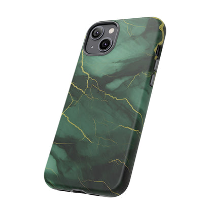 Hunter Green Marble  - Tough Phone Case