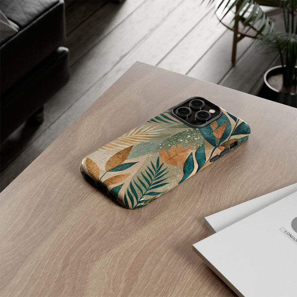 Boho Leaves Tough Phone Case