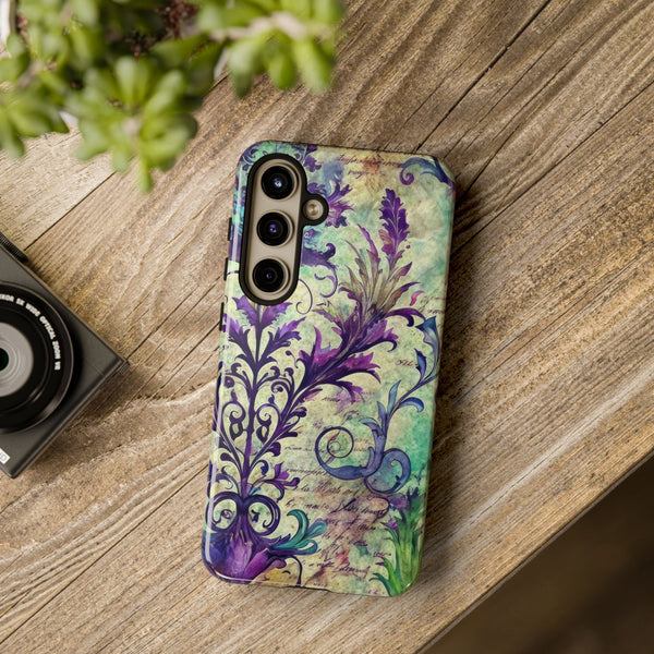 Purple Swirly Fun Tough Phone Case